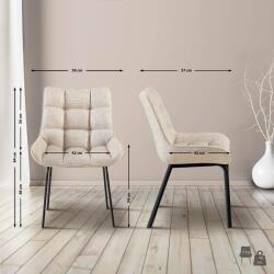 CLP Szék Saranda szövet, elefántcsont (313978)