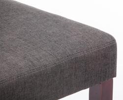 CLP 4 db étkezőszékből álló Ina szövet cappuccino készlet, sötétszürke (182258256)