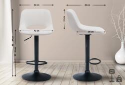 CLP 2 db bárszék szett Camden bársony, krém (325152)