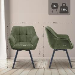 CLP Jordi Cord étkezőszék, zöld (322799)