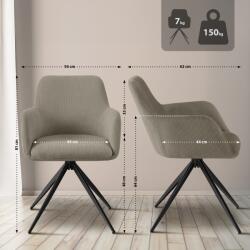 CLP Olema Cord étkezőszék, taupe (326053)