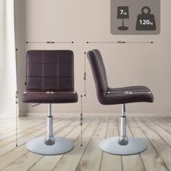 CLP Ricky szék műbőr, barna (152601803)