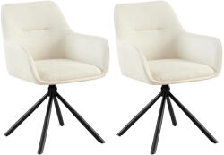 CLP 2 székből álló szett Tipton anyagból, krém (326542)