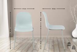 CLP 2 db Hardin székből álló készlet, türkiz (326781)