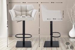 CLP Bárszék Damaso B szövet, fehér (101676602)