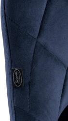 CLP 2 db Lazio bársony bárszék készlet, kék (323257)