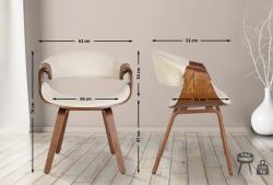 CLP Foley szövet tölgy étkezőszék, krém (324339)