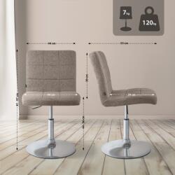 CLP Szék Ricky szövet, taupe (1526034124)