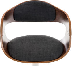 CLP Bárszék Kingston C szövet, dió/sötétszürke (304749)