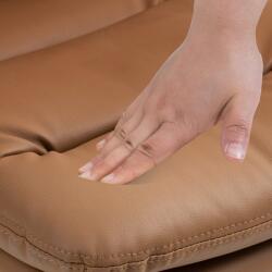 CLP 2 db bárszék Damar műbőr készlet, világosbarna (325692)