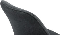 CLP 4 db-os látogatói szék szett Toulouse szövet Square Natura, sötétszürke (320915)