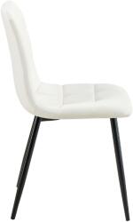 CLP 4 db Antibes műbőr étkezőszék szett, fehér (325044)