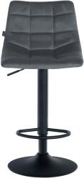 CLP Jerry bársony bárszék, sötétszürke (322575)
