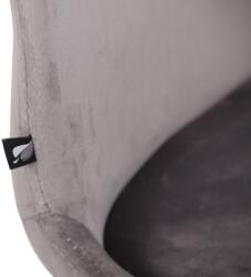 CLP 2db szék készlet Luna bársony, szürke (322297)