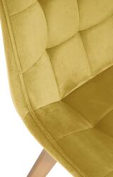 CLP Brook bársony szék, sárga (321795)