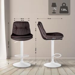 CLP Bárszék Laurel műbőr, barna (323926)