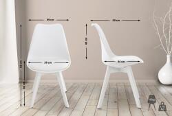CLP Linares szék, fehér/fehér (315269)