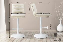 CLP Bárszék Damar műbőr, krém (322920)