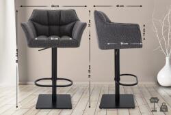 CLP Bárszék Damaso B szövet, titánszürke (1016764114)