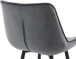 CLP 2 db bárszék szett Dartford bársony, sötétszürke (325344)