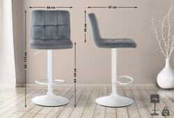 CLP Bárszék perui bársony, sötétszürke (322504)