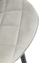 CLP 4db székkészlet Springs bársony, krém (323266)