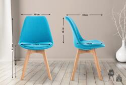 CLP Szék Linares szövet, türkiz (314092)