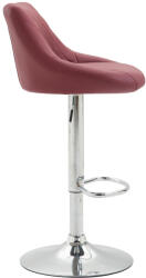 CLP Bárszék Lazio műbőr króm, bordó (102286806)