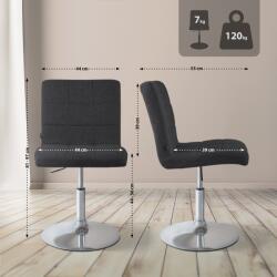 CLP Szék Ricky szövet, fekete (152603301)