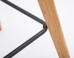 CLP 2 db-os bárszék szett Metz natúr szövet, kék (315079)