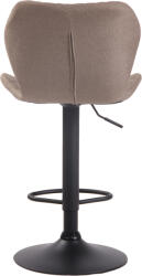 CLP 2 db parafa szövetből álló bárszék készlet, taupe (315116)