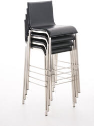 CLP Bárszék Avola bőr lapos B78, fekete (101152301)