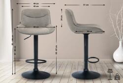 CLP Bárszék Vonore szövet, taupe (323547)