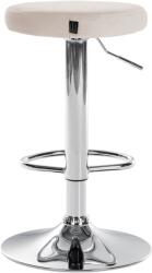 CLP 2 db bárszék szett Ponte bársony króm, krém (323463)