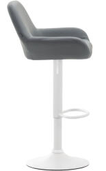 CLP 2 db bárszék Braga műbőr készlet, szürke (316086)