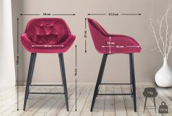 CLP Bárszék Gibson 76 bársony, lila (322010)