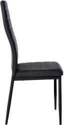 CLP Mayfair műbőr étkezőszék, fekete (322200)