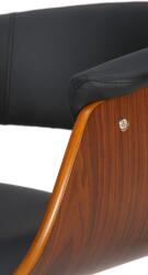 CLP Bárszék Vestal műbőr, dió/fekete (322259)
