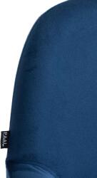 CLP 2 db-os bárszék Braga arany bársony készlet, kék (325111)