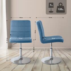 CLP Szék Ricky szövet, kék (152602610)