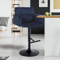 CLP Bárszék Los Angeles bársony, kék (323105)