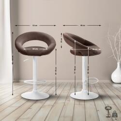 CLP Bárszék Olinda bársony, barna (326001)