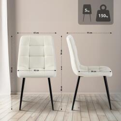 CLP Antibes szövet étkezőszék, krém (322713)