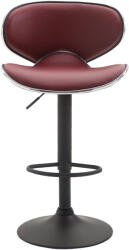 CLP 2 db Las Vegas V2 műbőr bárszék készlet, bordó (316026)