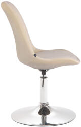 CLP Maverick bársony króm étkezőszék, krém (312361)