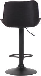 CLP Lentini szövet bárszék, fekete (318253)