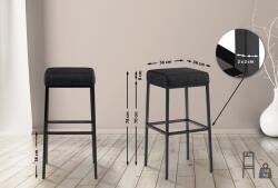 CLP Bárszék Montreal B80 szövet, sötétszürke (10957856)