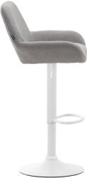 CLP 2 db bárszék készlet Braga szövet, szürke (316069)