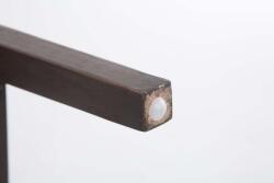 CLP 2 db bárszék szett Louise antik anyagból, sötétszürke (309376)