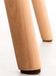 CLP 4db étkezőszék Elda műbőr készlet, krém (318391)